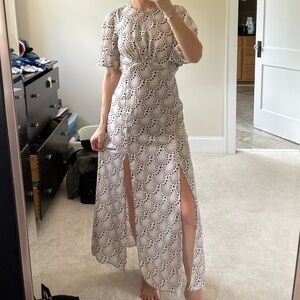 Black and White Star Print Dress